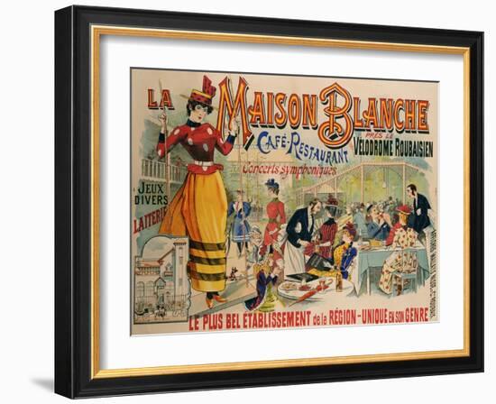 La Maison Blanche, circa 1900-null-Framed Giclee Print