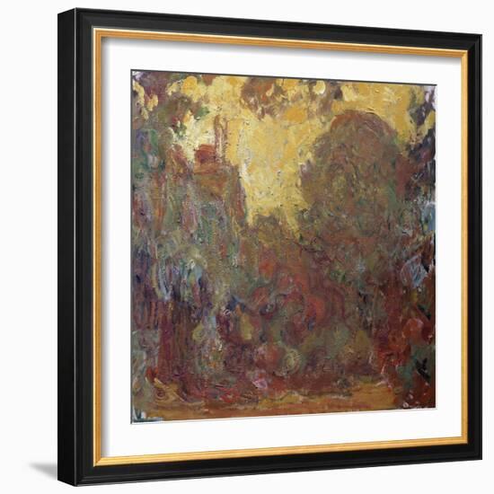 La Maison de Giverny-Claude Monet-Framed Giclee Print