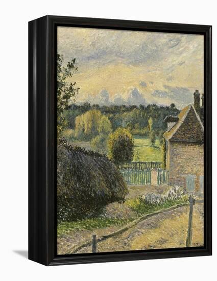 La Maison de la folie à Eragny-Camille Pissarro-Framed Premier Image Canvas