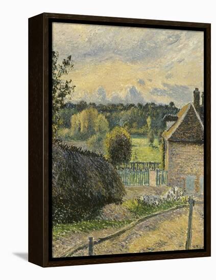 La Maison de la folie à Eragny-Camille Pissarro-Framed Premier Image Canvas