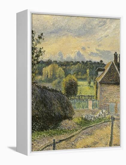 La Maison de la folie à Eragny-Camille Pissarro-Framed Premier Image Canvas