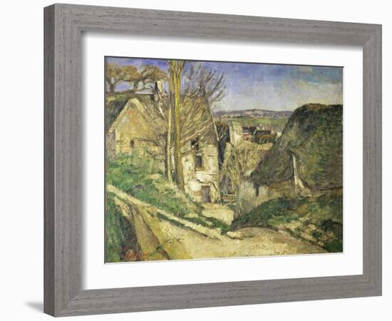 La Maison Du Pendu (Auvers-Sur-Oise), 1873-Paul Cézanne-Framed Giclee Print
