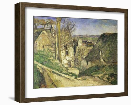 La Maison Du Pendu (Auvers-Sur-Oise), 1873-Paul Cézanne-Framed Giclee Print