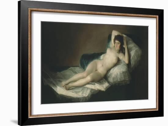 La Maja Desnuda, the Nude Maja, 1797-1800-Francisco de Goya-Framed Giclee Print