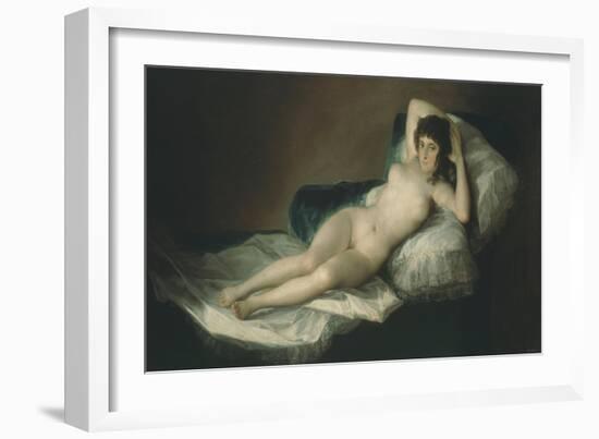 La Maja Desnuda, the Nude Maja, 1797-1800-Francisco de Goya-Framed Giclee Print