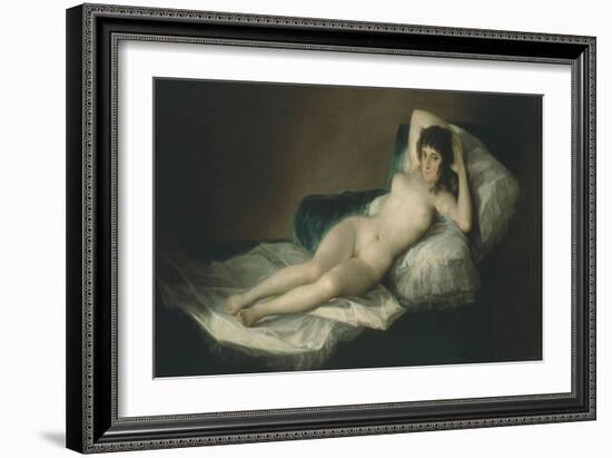 La Maja Desnuda, the Nude Maja, 1797-1800-Francisco de Goya-Framed Giclee Print