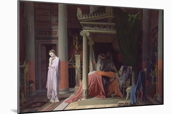 La maladie d'Antiochus ou Antiochus et Stratonice-Jean-Auguste-Dominique Ingres-Mounted Giclee Print