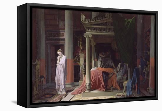 La maladie d'Antiochus ou Antiochus et Stratonice-Jean-Auguste-Dominique Ingres-Framed Premier Image Canvas