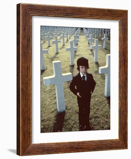 La Malediction THE OMEN by Richard Donner with Harvey Stephens, 1976 (photo)-null-Framed Photo