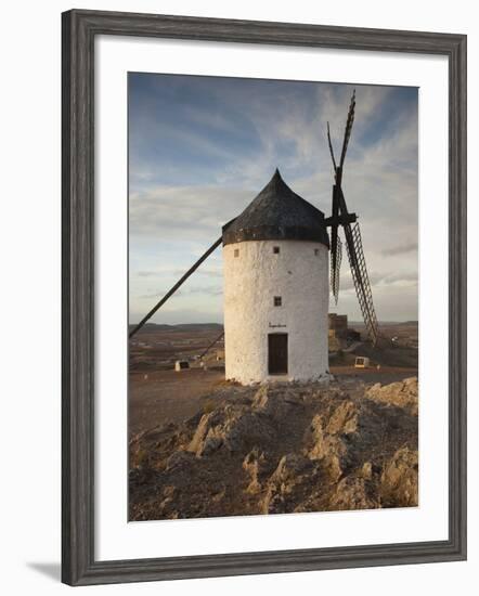 La Mancha Windmills, Consuegra, Castile-La Mancha Region, Spain-Walter Bibikow-Framed Photographic Print