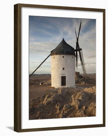 La Mancha Windmills, Consuegra, Castile-La Mancha Region, Spain-Walter Bibikow-Framed Photographic Print