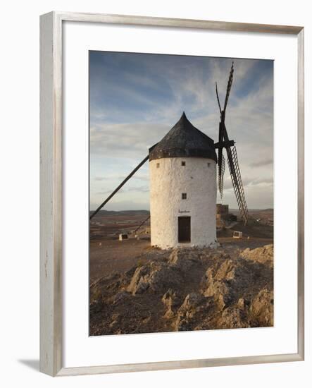 La Mancha Windmills, Consuegra, Castile-La Mancha Region, Spain-Walter Bibikow-Framed Photographic Print