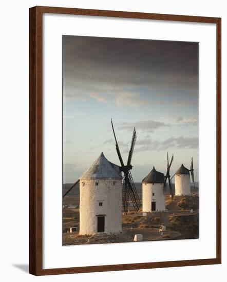 La Mancha Windmills, Consuegra, Castile-La Mancha Region, Spain-Walter Bibikow-Framed Photographic Print