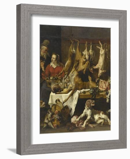 La marchande de gibier-Frans Snyders-Framed Giclee Print