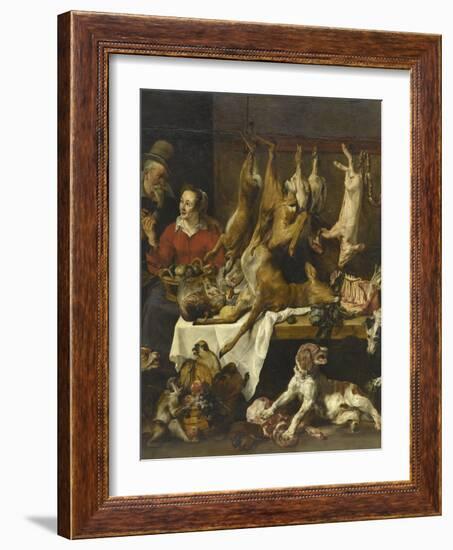 La marchande de gibier-Frans Snyders-Framed Giclee Print