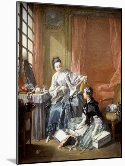 La marchande de modes-Francois Boucher-Mounted Giclee Print