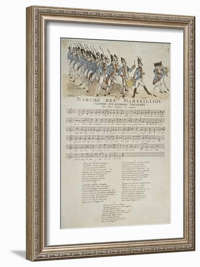 La marche des marseillais.-null-Framed Giclee Print