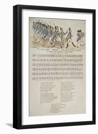 La marche des marseillais.-null-Framed Giclee Print