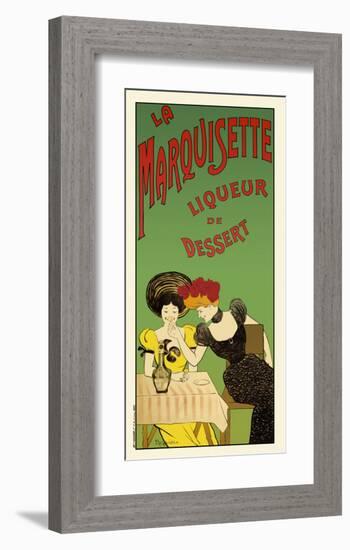 La marquisette liqueur de dessert-Leonetto Cappiello-Framed Art Print