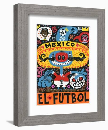 La Mascota del Mundial-Jorge R. Gutierrez-Framed Premium Giclee Print