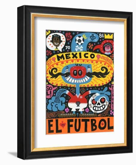 La Mascota del Mundial-Jorge R. Gutierrez-Framed Premium Giclee Print