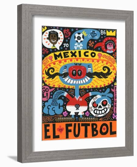 La Mascota del Mundial-Jorge R. Gutierrez-Framed Art Print