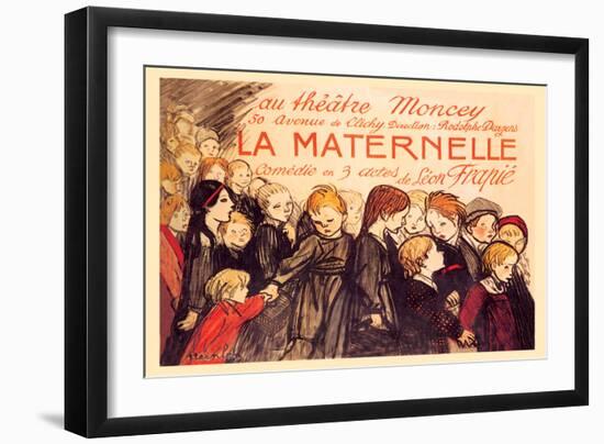 La Maternelle: Comedie en 3 Actes, c.1920-Théophile Alexandre Steinlen-Framed Art Print