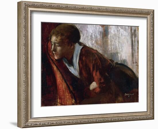 La Melancolie  Peinture D'edgar Degas (1834-1917) 1884-1886 the Philips Collection, Washington Dc,-Edgar Degas-Framed Giclee Print