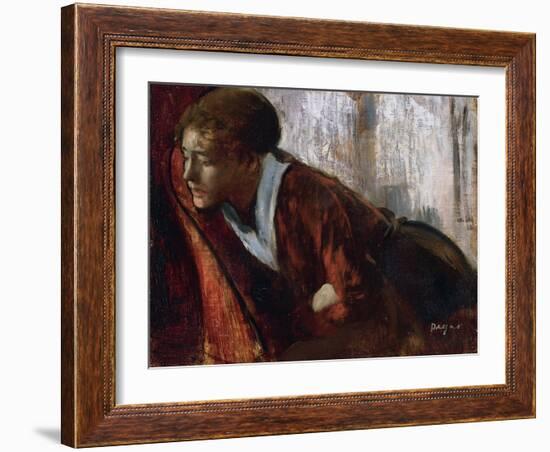 La Melancolie  Peinture D'edgar Degas (1834-1917) 1884-1886 the Philips Collection, Washington Dc,-Edgar Degas-Framed Giclee Print