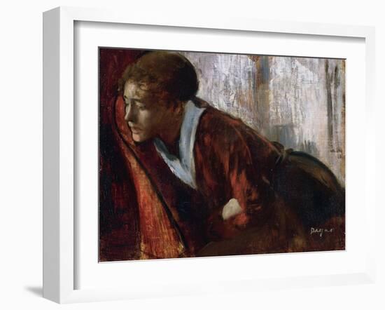 La Melancolie  Peinture D'edgar Degas (1834-1917) 1884-1886 the Philips Collection, Washington Dc,-Edgar Degas-Framed Giclee Print