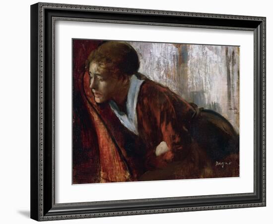 La Melancolie  Peinture D'edgar Degas (1834-1917) 1884-1886 the Philips Collection, Washington Dc,-Edgar Degas-Framed Giclee Print