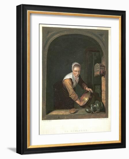 La Menagere, C1630-1670-Gerrit Dou-Framed Giclee Print