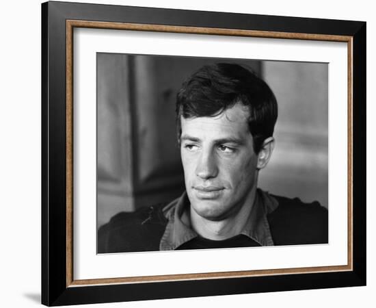 La Mer a boire MARE MATTO by RenatoCastellani with Jean-paul Belmondo, 1963 (b/w photo)-null-Framed Photo