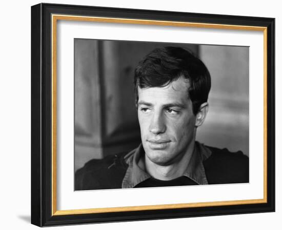 La Mer a boire MARE MATTO by RenatoCastellani with Jean-paul Belmondo, 1963 (b/w photo)-null-Framed Photo