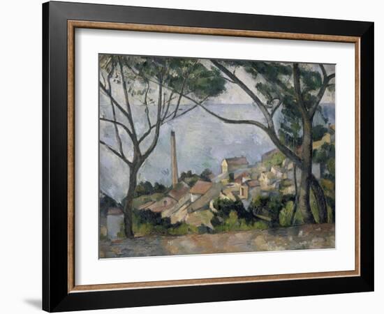 La mer à l'Estaque-Paul Cézanne-Framed Giclee Print