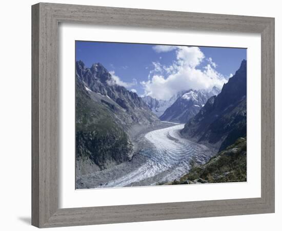 La Mer De Glace Glacier, Chamonix, Savoie (Savoy), France-Michael Jenner-Framed Photographic Print