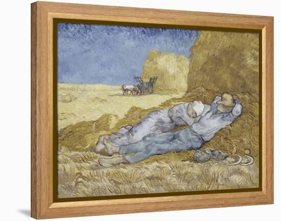 La méridienne ou la sieste (d'après Millet)-Vincent van Gogh-Framed Premier Image Canvas