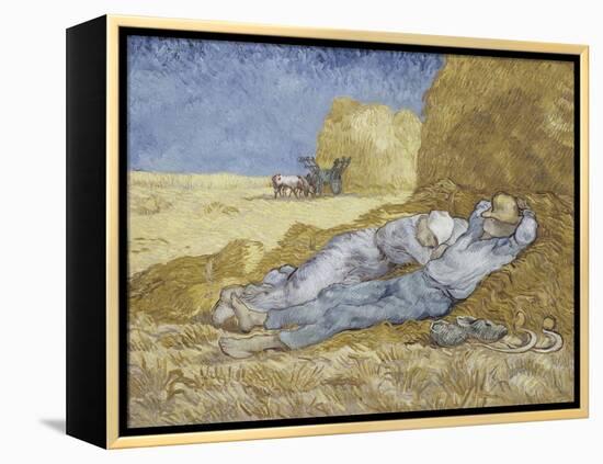 La méridienne ou la sieste (d'après Millet)-Vincent van Gogh-Framed Premier Image Canvas