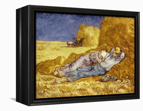 La Méridienne Ou La Sieste, Siesta at Noon, after 1866 Pastel Drawing by Millet, 1890-Vincent van Gogh-Framed Premier Image Canvas