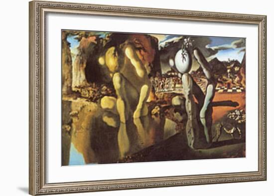 La Metamorfosie di Narciso Metamorphosis of Narcissus-Salvador Dalí-Framed Art Print