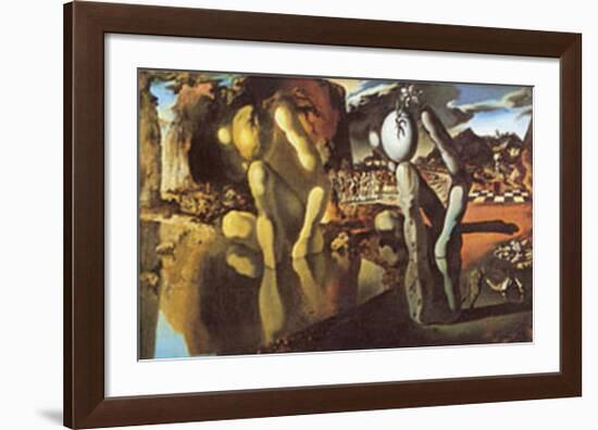 La Metamorfosie di Narciso Metamorphosis of Narcissus-Salvador Dalí-Framed Art Print
