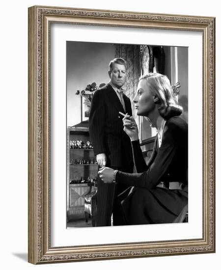 La minute by verite The moment of truth by JeanDelannoy with Jean Gabin and Michele Morgan, 1952 (b-null-Framed Photo