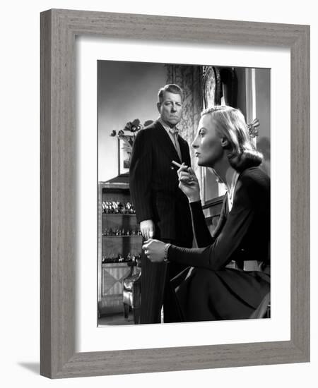 La minute by verite The moment of truth by JeanDelannoy with Jean Gabin and Michele Morgan, 1952 (b-null-Framed Photo