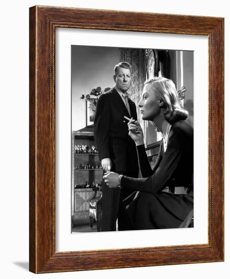 La minute by verite The moment of truth by JeanDelannoy with Jean Gabin and Michele Morgan, 1952 (b-null-Framed Photo