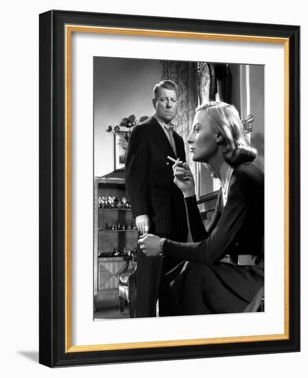 La minute by verite The moment of truth by JeanDelannoy with Jean Gabin and Michele Morgan, 1952 (b-null-Framed Photo