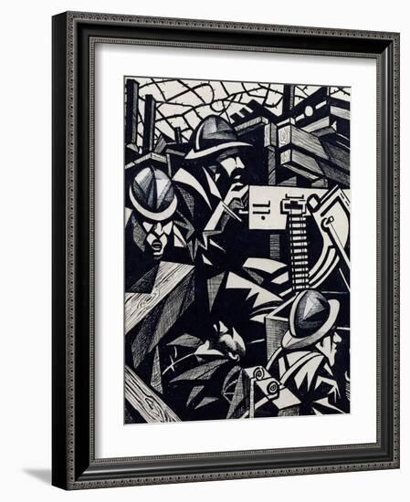 La Mitrailleuse-Christopher Richard Wynne Nevinson-Framed Giclee Print