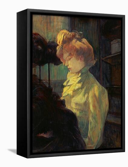 La Modiste, 1900-Henri de Toulouse-Lautrec-Framed Premier Image Canvas