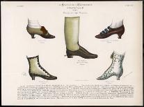 Selection of Victorian Shoes and Boots for Men and Women-La Moniteur-Framed Art Print