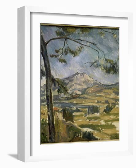 La montagne Sainte Victoire-Paul Cézanne-Framed Giclee Print