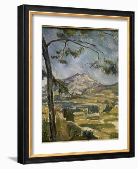 La montagne Sainte Victoire-Paul Cézanne-Framed Giclee Print